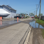 Lake St Clair Harley Ensign Launch Open With Puddles May 2020